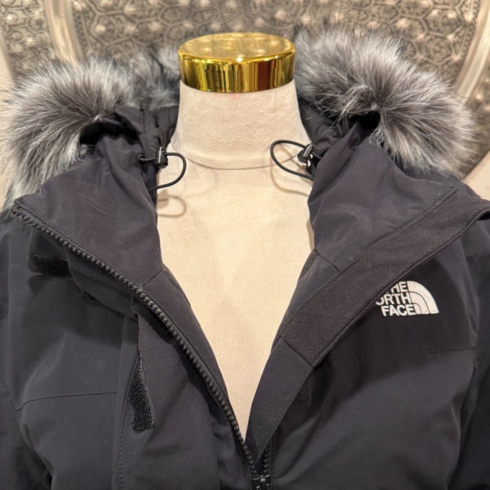 North Face Arctic Waterproof Down Parka with Faux Fur Trim NEW - Picture 6 of 12